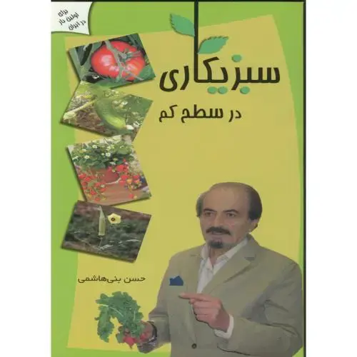 جلد کتاب سبزیکاری درسطح کم اثر حسن بنی هاشمی