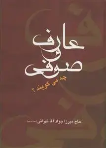 جلد کتاب عارف و صوفی چه می گویند؟ ـ نقدی بر تصوف و عرفان اثر میرزا جواد آقا تهرانی