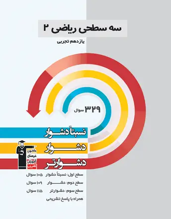 جلد کتاب سه سطحی ریاضی (2) یازدهم تجربی