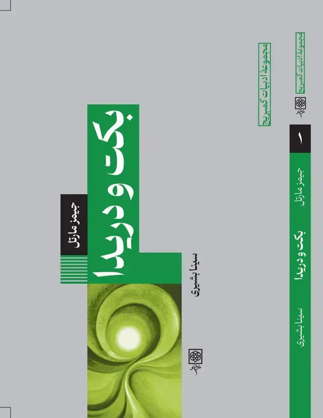 جلد کتاب بکت و دریدا