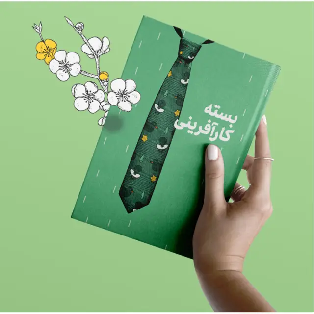 جلد کتاب بسته کارآفرینی