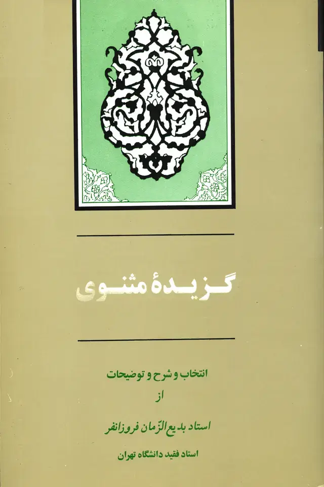 جلد کتاب گزیده مثنوی