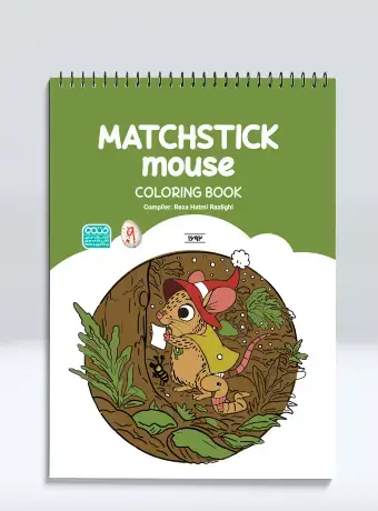 جلد کتاب MATCHSTICK mouse COLORING BOOK