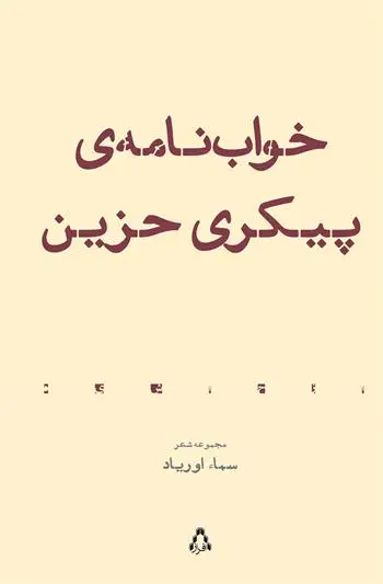 جلد کتاب خواب نامه ی پیکری حزین