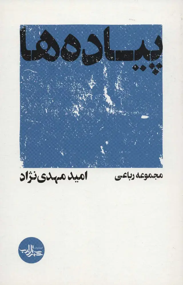 جلد کتاب پیاده ها (مجموعه رباعی)