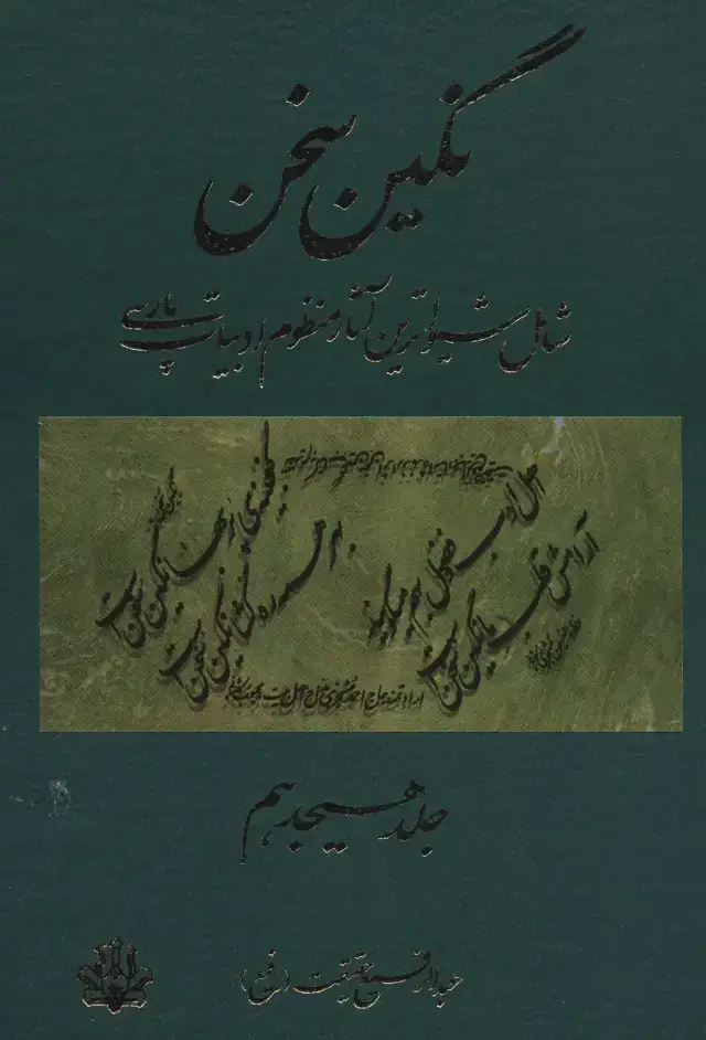 جلد کتاب نگین سخن18 (شامل شیواترین آثار منظوم ادبیات پارسی)