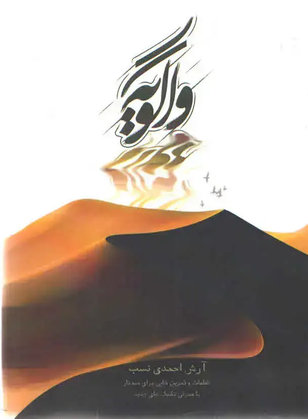 جلد کتاب واگویه – تمرین هایی برای سه تار – ارش احمدی نسب