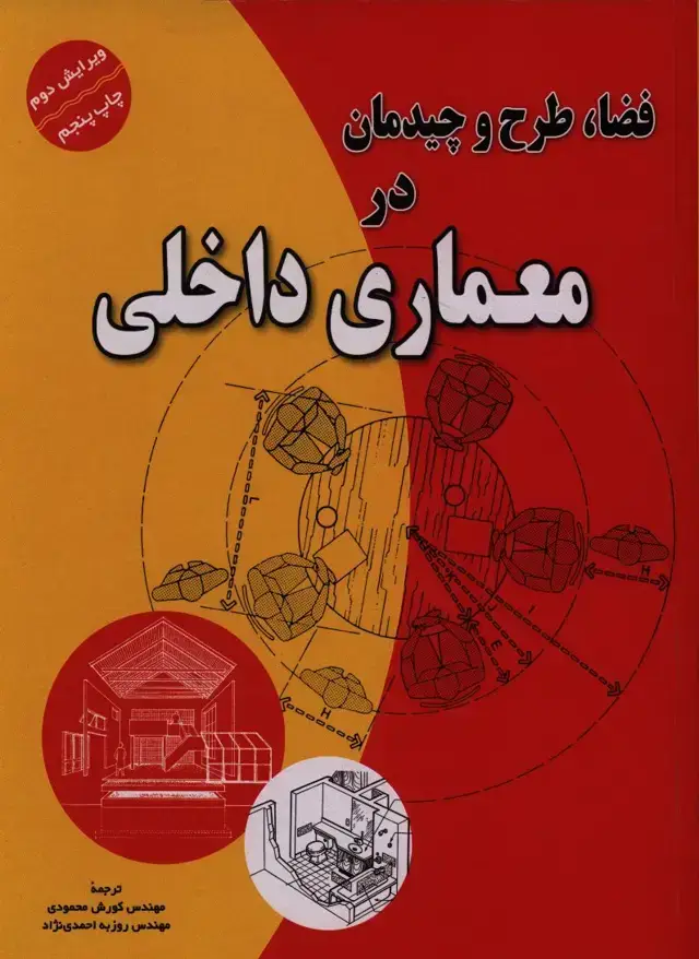 جلد کتاب فضا طرح و چیدمان در معماری داخلی