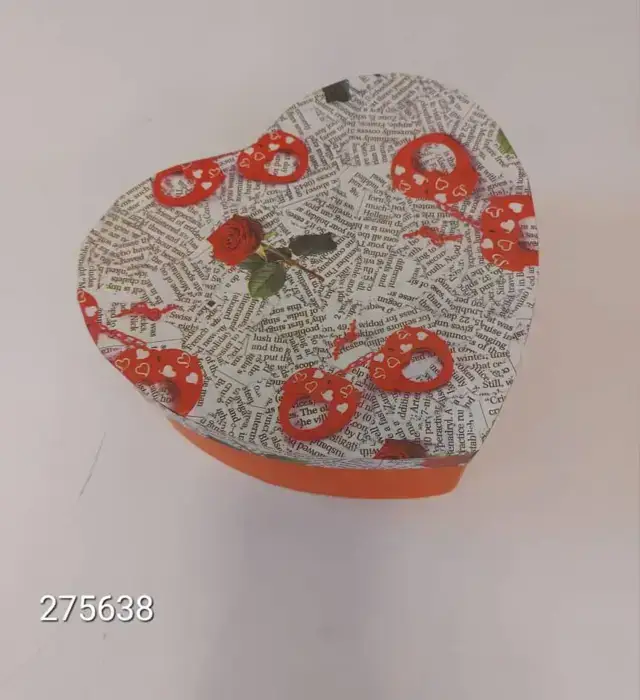 جلد کتاب جعبه کادو، سه سایز، قلبی