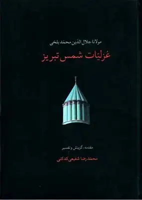 جلد کتاب گزیده غزلیات شمس، چرم و مس، وزیری، باقاب