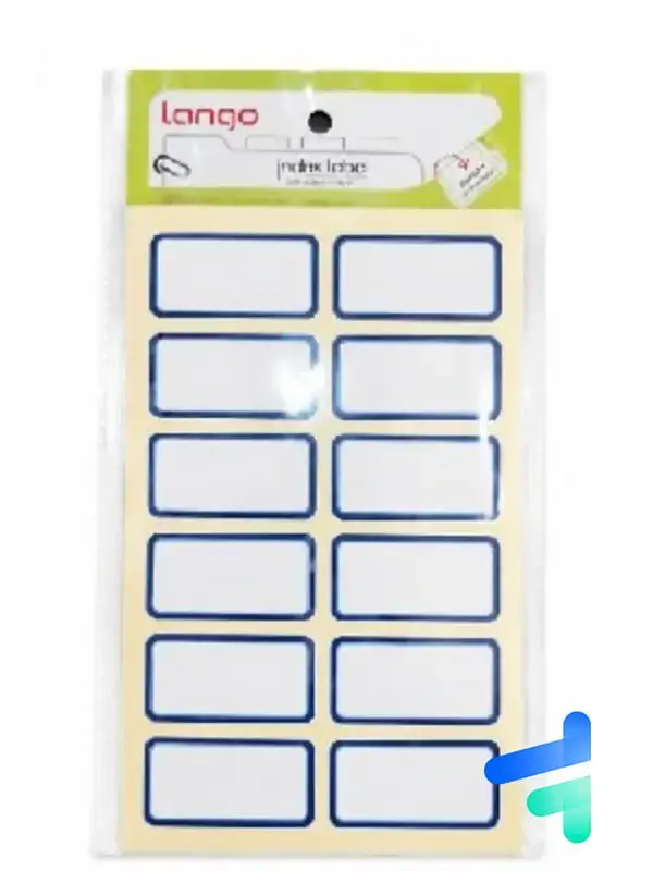 جلد کتاب لیبل اسم طرح ساده