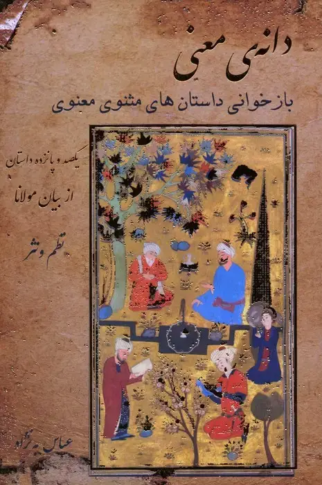 جلد کتاب دانه ی معنی (بازخوانی داستان های مثنوی معنوی)