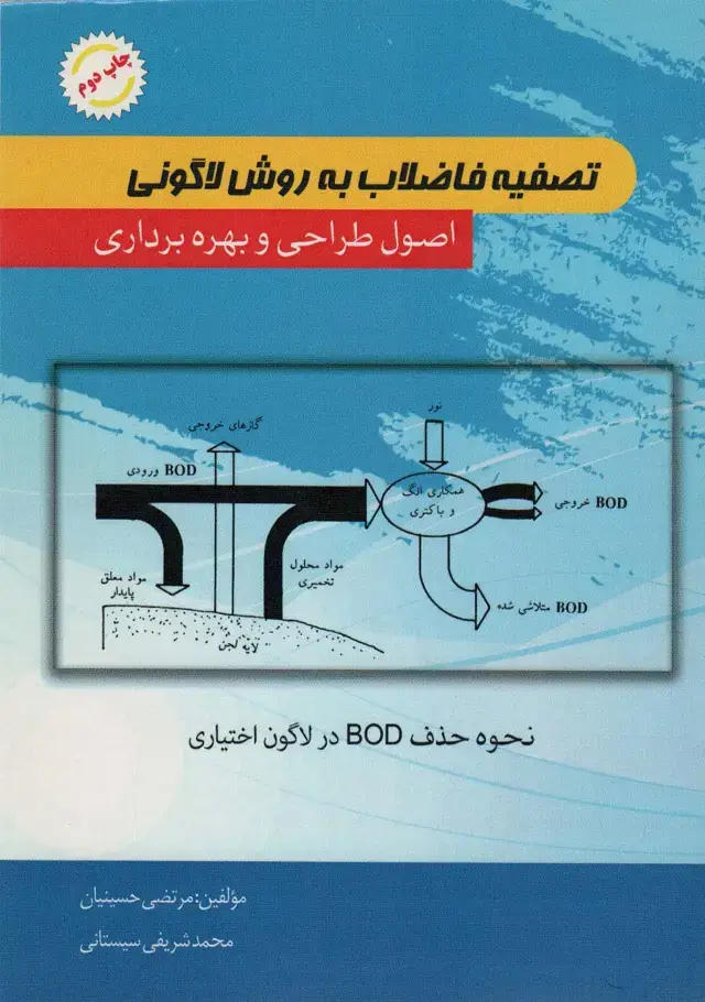 جلد کتاب تصفیه فاضلاب به روش لاگونی (اصول طراحی و بهره برداری)