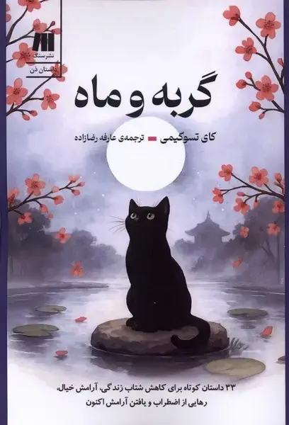 جلد کتاب گربه و ماه (سنگ)