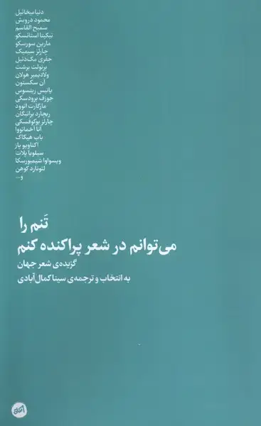 جلد کتاب تنم را می توانم در شعر پراکنده کنم (کارگاه اتفاق)