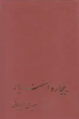 جلد کتاب بیچاره اسفندیار