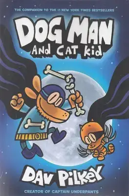 جلد کتاب Dog Man and Cat Kid 4