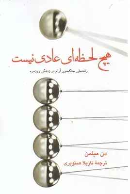جلد کتاب هیچ لحظه ای عادی نیست