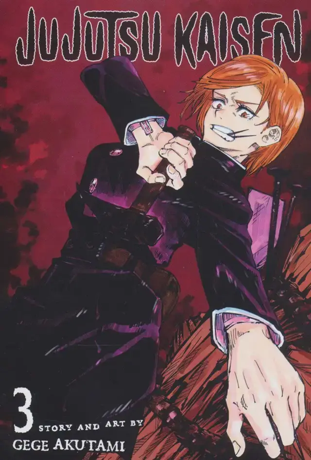 جلد کتاب مانگا 3 (JUJUTSU KAISEN:نبرد جادویی)،(کمیک استریپ)،(زبان اصلی،انگلیسی)