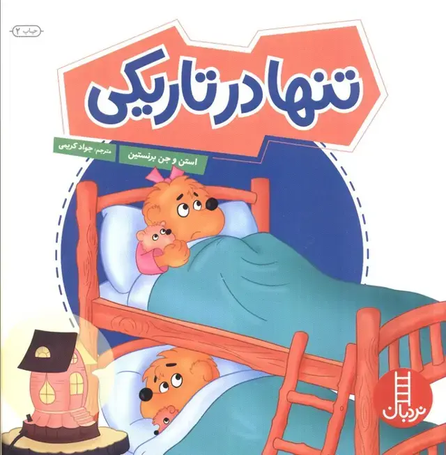 جلد کتاب تنها در تاریکی (گلاسه)