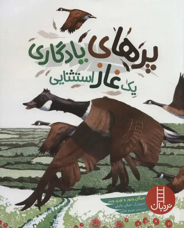 جلد کتاب پرهای یادگاری یک غاز استثنایی (گلاسه)