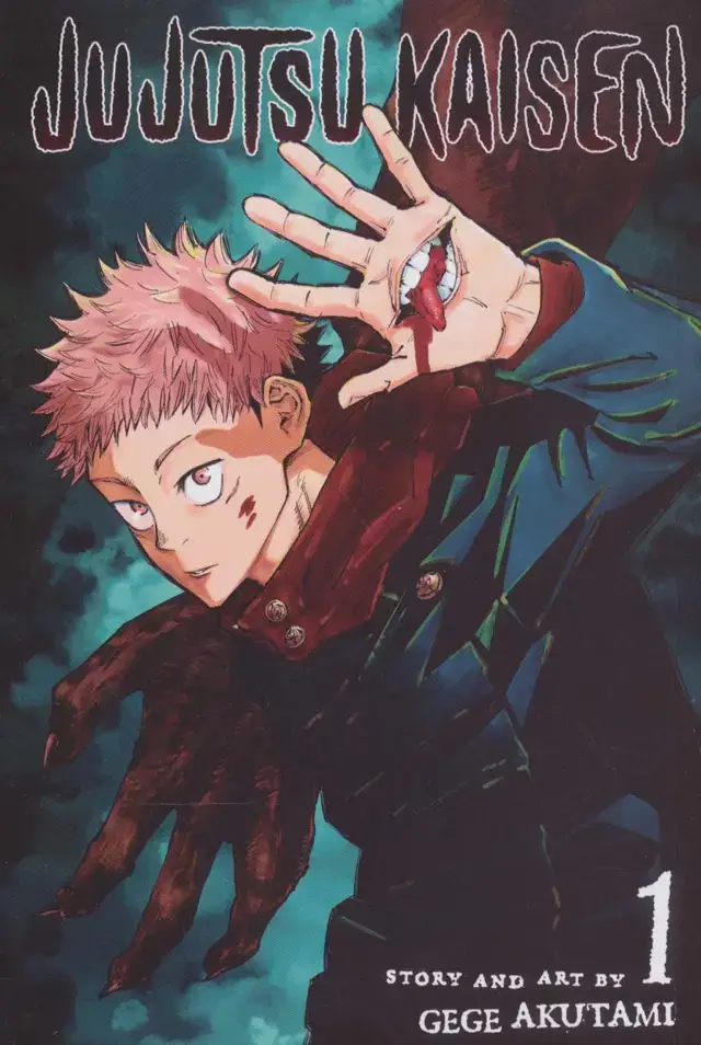جلد کتاب مانگا 1 (JUJUTSU KAISEN:نبرد جادویی)،(کمیک استریپ)،(زبان اصلی،انگلیسی)