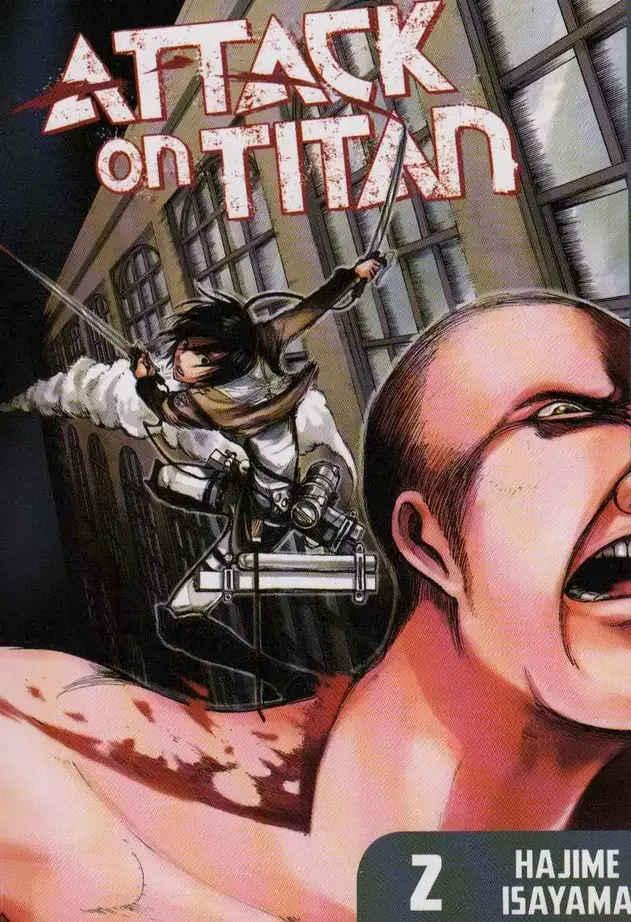 جلد کتاب مانگا 2 (ATTACK ON TITAN:حمله به تایتان)،(کمیک استریپ)،(زبان اصلی،انگلیسی)