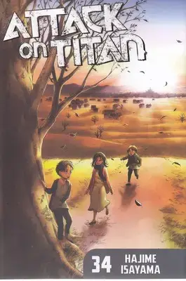 جلد کتاب کتاب زبان انگلیسی مانگا 34 ATTACK ON TITAN
