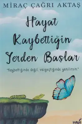 جلد کتاب اورجینال-زندگی از وقتی همه چیزت... ترکی-hayat kaybettigin yerdan baslar