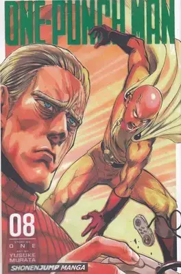 جلد کتاب اورجینال-مرد تک مشتی 08 one.punch man