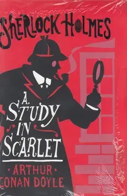 جلد کتاب انگلیسی اتود در قرمز لاکی-A STUDY IN SCARLET