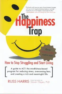 جلد کتاب کتاب زبان انگلیسی-The happiness trap-تله شادمانی