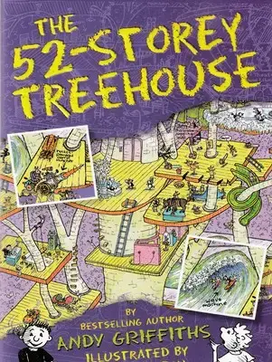 جلد کتاب کتاب زبان انگلیسی خانه درختی 52-The 52 storey treehouse