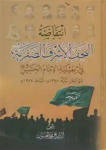 جلد کتاب انتفاضه النجف الاشرف الصفریه
