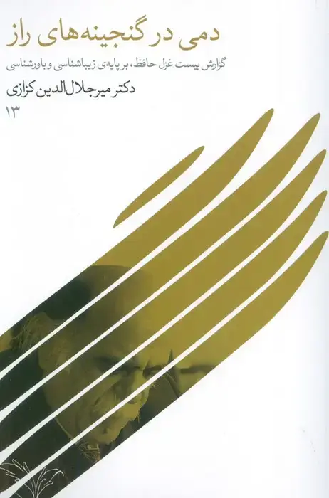 جلد کتاب دمی در گنجینه های راز (گزارش بیست غزل حافظ،بر پایه ی زیباشناسی و باورشناسی 13)