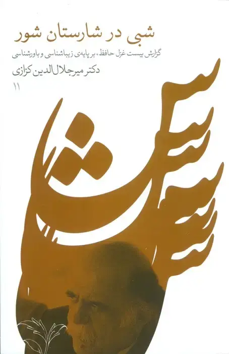 جلد کتاب شبی در شارستان شور (گزارش بیست غزل حافظ،بر پایه زیباشناسی و باورشناسی 11)