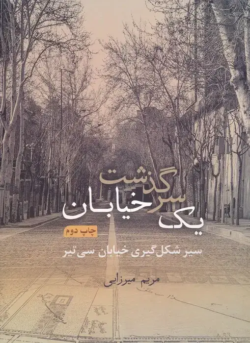 جلد کتاب سرگذشت یک خیابان (سیر شکل گیری خیابان سی تیر)،(گلاسه،باقاب)