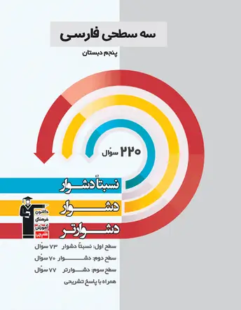 جلد کتاب سه سطحی فارسی پنجم