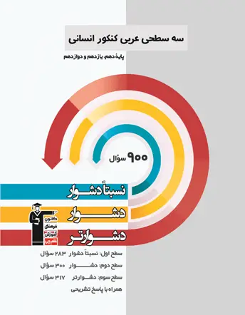 جلد کتاب سه سطحی عربی کنکور انسانی