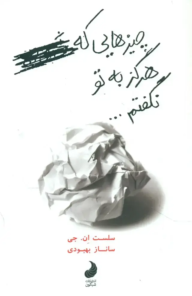 جلد کتاب چیزهایی که هرگز به تو نگفتم ... / شبگون