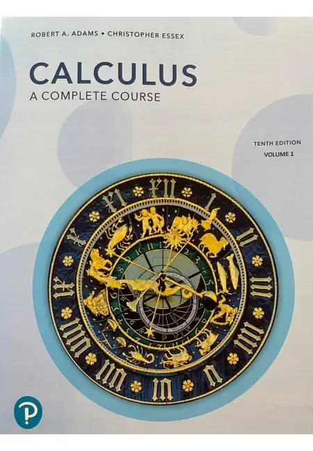 جلد کتاب زبان اصلی حساب دیفرانسیل انتگرال آدامز جلد اول ویرایش 10 Calculus ( A Complete Course - Tenth Edition - Volume 1 )