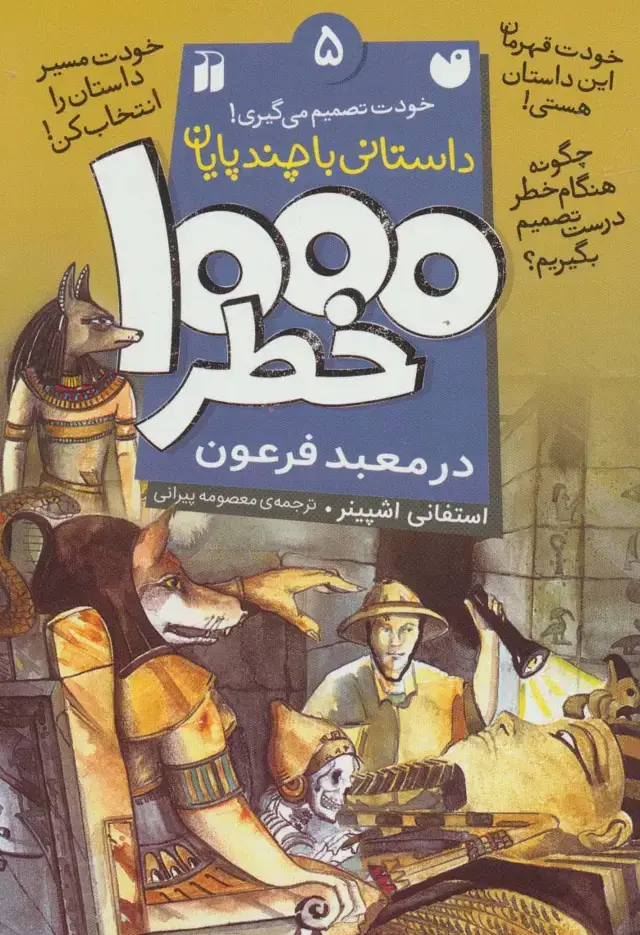 جلد کتاب خودت تصمیم می گیری! (1000 خطر در معبد فرعون)
