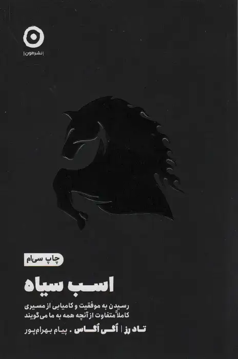 جلد کتاب اسب سیاه (رسیدن به موفقیت و کامیابی از مسیری کاملا متفاوت از آنچه همه به ما می گویند) نشر مون
