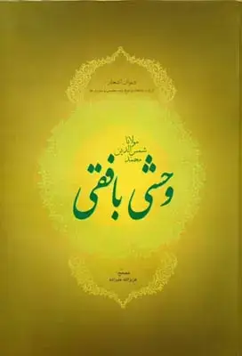 جلد کتاب دیوان وحشی بافقی