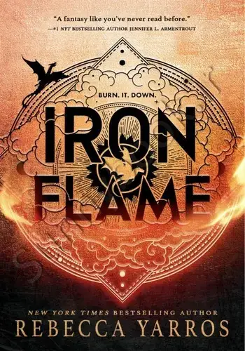 جلد کتاب شعله آهن (Iron flame)