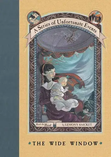 جلد کتاب بچه های بدشانس جلد 3: پنجره بزرگ (A Series of Unfortunate Events: The Wide Window)