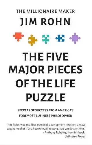 جلد کتاب پنج قطعه اصلی از پازل زندگی (Five Major Pieces Of The Life Puzzle)