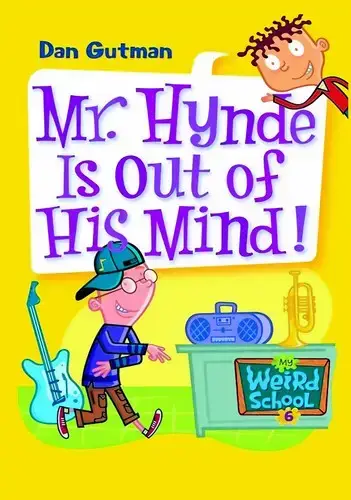جلد کتاب مدرسه ی عجیب و غریب 6: خانم براشت، مربی بهداشت (My Weird School 6: Mr. Hynde Is Out Of His Mind)