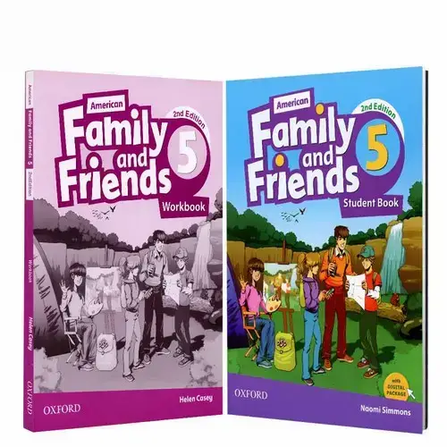 جلد کتاب فمیلی فرندز 5 (American Family And Friends 5 & Workbook)