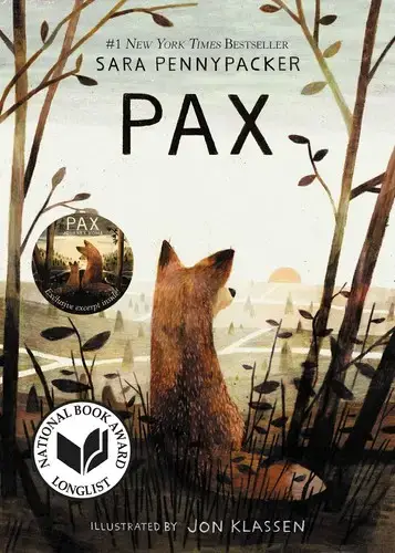 جلد کتاب روباهی به نام پکس (pax)